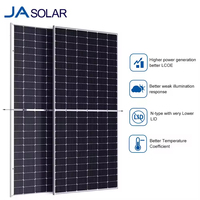 Panneau solaire photovoltaïque résidentiel bifacial double vitrage JA Solar de type N à forte puissance pour JAM66D45 LB 605-630W Long