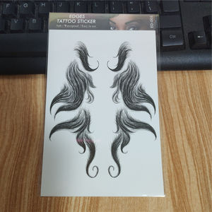 Perruque Accessoires Cheveux Bords Tatouage Autocollant 2022 Naturel Beau Corps Art Cheveux Nue Naby Cosmétique Tatouage Temporaire Bébé Noir - Product Image 3