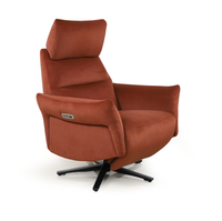 Fauteuil inclinable électrique pivotant en tissu avec port de charge USB, canapé simple pour salon, mobilier de maison