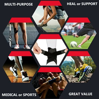 Attelle de cheville réglable et respirante avec sangles de stabilisation, support élastique pour l'entraînement sportif