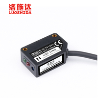 Sensor Láser Cuadrado Difuso Q31, Normalmente Abierto para Detección en Placas de Circuito Impreso, Ajustable a 300 mm, 10-30 Voltios de Corriente Directa