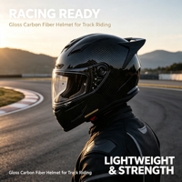 Nouveau Casque Moto Intégral 2026 en Fibre de Carbone Argentée, Conception Personnalisée, Performance de Course, Aérodynamique, Équipement de Sécurité ECE/DOT