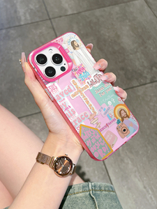 <span class=keywords><strong>เคส</strong></span>โทรศัพท์ลายคอลลาจ Faith Scrapbook สีชมพูสดใส ป้องกันการกระแทก สำหรับรุ่น 7/8/<span class=keywords><strong>XR</strong></span>/XS/<span class=keywords><strong>11</strong></span>/12/13/14/15/16/17 Pro - Product Image 3