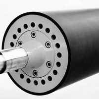 Rouleau en fibre de carbone creux pour impression de revêtement de film haute vitesse, rouleau CFRP léger et haute résistance de marque fabriqué au Shandong