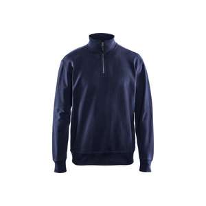 BLAKLADER - 336911588900XXL Sudadera con media cremallera Azul marino-EAN 7330509466315 WORK HOODIES - Product Image 1