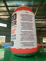 Affichage publicitaire gonflable : canettes et bouteilles de bière gonflables