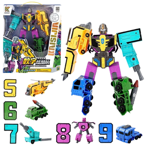 Hy Toys0-9 lắp ráp phù hợp với kỹ thuật số Morphing Đồ chơi robot cậu bé mô hình bán buôn - Product Image 1
