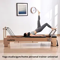 Reformer Pilates professionnel ProReach en bois d'érable avec tour, design écologique et durable, lit de luxe pour usage domestique - Prix usine