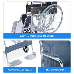 Fauteuil roulant américain avec accoudoirs rabattables Vente en gros d'usine de haute qualité - Product Image 5