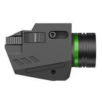 Lampe torche tactique LED SPINA 150 lumens en plastique avec viseur laser rouge/vert, montage compact et léger, accessoires pour lunettes de visée 20 mm