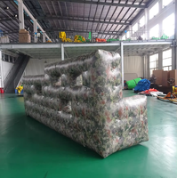 Bunkers gonflables en PVC SHUNYUAN personnalisés pour jeux de tir à l'arc sur terrain, obstacles immersifs, soudés à l'air chaud pour paintball