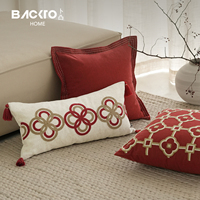 Housse de coussin jacquard épaisse de haute qualité, texturée, moderne, luxueuse, unie, pour canapé, textile de maison, oreillers, lit