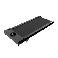 Tapis roulant portable sous le bureau à surface large avec inclinaison manuelle de 5%, avec télécommande, capacité de 120 kg
