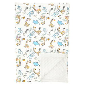 Nouveau motif de dessin animé Double couche écologique 100% Polyester bébé enfants hiver chaud personnalisable lavage des mains <span class=keywords><strong>couverture</strong></span> de soin - Product Image 6