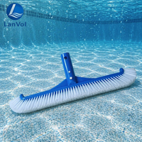 Brosse murale robuste pour piscine, résistante à la corrosion, outil professionnel de nettoyage de piscine, brosse anti-algues en gros pour usage commercial