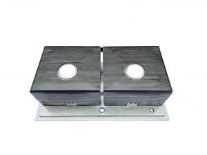 Modern Design Stainless Steel Double Bowl <b>Kitchen</b> Sink Rectangular Brushed Two Holes Undermount OEM Brand Hot Sale - Product Image 3