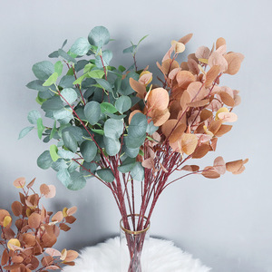 Hojas de Eucalipto Artificiales, Flores de Seda de 10cm-30cm, Decoraciones para Bodas, Decoración del Hogar, Alta Simulación - Product Image 1