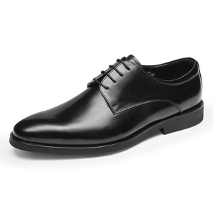 Chaussures décontractées britanniques en cuir de vachette, chaussures tendance pour hommes pour coiffeurs, chaussures en cuir à bout pointu pour affaires - Product Image 5