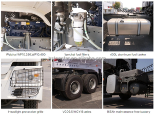 Trattore Shacman 6x4 da 371 cavalli con cassone <span class=keywords><strong>ribaltabile</strong></span> da 10 cavalli - Product Image 5