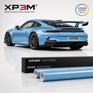 XP3M Metallic Ice Blue OEM Gloss TPU Color PPF Car <b>Wrap</b> <b>Vinyl</b> 7.5 Mil Self Healing Anti Scratch Anti Yellowing Covestro TPU Base - Product Image 1