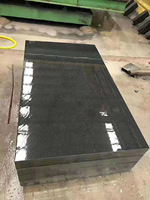 Carreaux de revêtement mural extérieur en marbre G654 noir et gris, finition polie, design moderne, taille personnalisée, durables pour allées, vente en gros usine