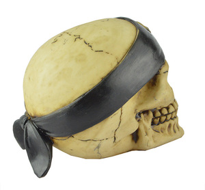 Decoraciones de Halloween de calaveras <span class=keywords><strong>piratas</strong></span> de resina y calabazas con forma de linterna, figuras para bares, casas embrujadas y habitaciones secretas, accesorios de decoración aterradoras. - Product Image 6
