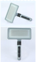 Pointe carrée personnalisée aiguille peigne en tissu épilation pour animaux de compagnie outil de beauté en plastique chien produit de nettoyage pour le toilettage