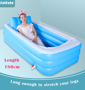 Baignoire <span class=keywords><strong>gonflable</strong></span> pour adultes Nouvelle baignoire chaude pliante en PVC portable en forme de S pour piscine thermale avec coussin Baignoires de glace en plastique fabriquées - Product Image 3