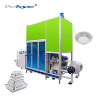 Vitesse de production plus rapide à petite empreinte Boîte à emporter en aluminium automatique de 55 tonnes Cuisson Emballage alimentaire Machine à plateau en papier d'aluminium