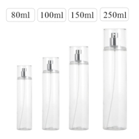 Flacon pulvérisateur cosmétique en plastique de haute qualité de 100 ml, 150 ml, 250 ml avec pompe, flacon pulvérisateur de parfum en PET