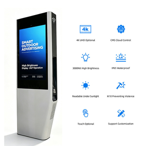 Pantallas LCD Digitales y de Video de 43, 65 y 55 Pulgadas, Orientadas Hacia la Ventana, para Publicidad Solar en Exteriores, Kiosco Impermeable, Doble 4k Ydh-c27 Ip65 - Product Image 4