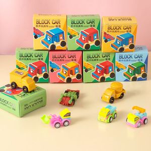 Bloques de Construcción de Autos, Juguete de Bloques de Vehículos en Caja Ciega para Niños de 4 a 6 Años, Juego Educativo de Ensamblaje, Unisex, Plástico ABS - Product Image 4