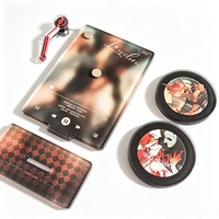 Porte-clés rotatif NFC en acrylique, lecteur de musique personnalisé, pendentif, breloque de sac, plaque Spotify, ornement de sac à dos, anneau porte-clés
