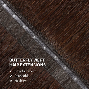 <span class=keywords><strong>Extensiones</strong></span> <span class=keywords><strong>de</strong></span> <span class=keywords><strong>Cabello</strong></span> OVO Butterfly Weft, <span class=keywords><strong>Cabello</strong></span> Humano, Doble Cara, Invisibles, con Orificios PU, <span class=keywords><strong>Extensiones</strong></span> Remy <span class=keywords><strong>de</strong></span> <span class=keywords><strong>Cabello</strong></span> Liso para Mujer - Product Image 5