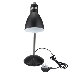 Nouveau design d'usine, lampe de Table en métal noir avec col de cygne Flexible pour salon/chambre/salle de lecture