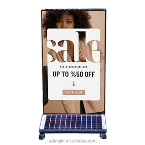 Boîte à lumière décorative suspendue en aluminium à énergie <span class=keywords><strong>solaire</strong></span> Mujin avec <span class=keywords><strong>projecteur</strong></span> de logo à longue durée de vie pour une utilisation en extérieur - Product Image 6