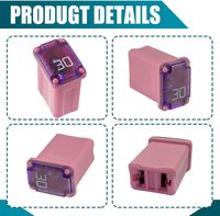 Kit de Fusibles Automotrices de Cerámica Cuadrados de Acción Lenta, Estándar PEC MCASE Jcase, DC58V, Surtido para Vehículos Comerciales Eléctricos FMM-40