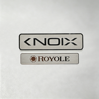 Plaque métallique gravée sur mesure avec logo de marque, en acier inoxydable, laiton, aluminium, plaque signalétique métallique personnalisée pour l'identification de la marque
