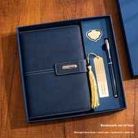 Set de Regalo de Cuaderno de Piel Sintética para Negocios, Personalizado, Grueso, de Alta Calidad, Regalo para Reuniones, Agenda de Oficina, Bloc de Notas, Papel Dowling