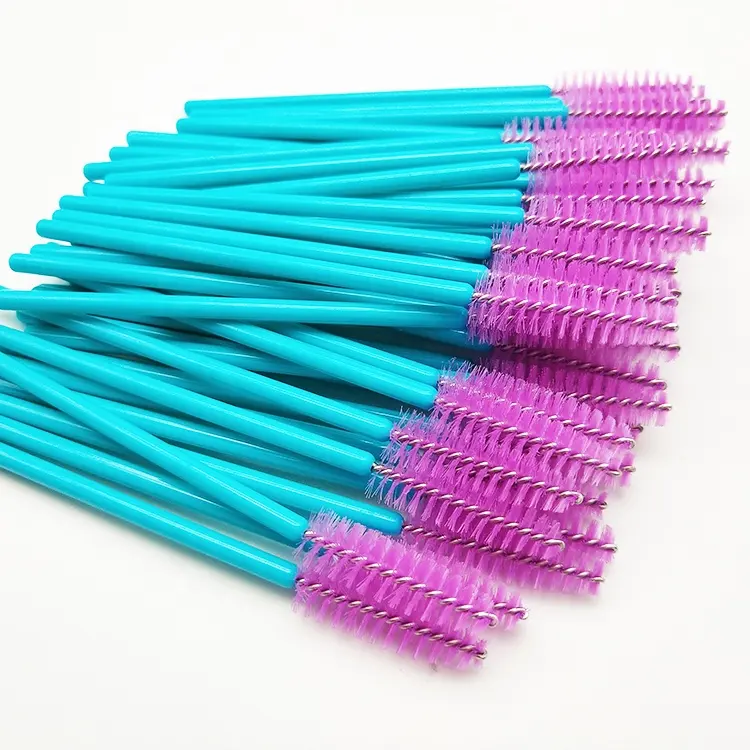 white eyebrow brush wholesale eyelash extension brush personalized custom pink mascara wands