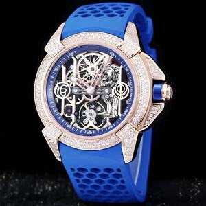 Nuevo Reloj Mecánico Multifuncional para Hombre con Pequeños Diamantes en el Bisel - Product Image 1