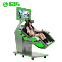 Simulador de Juego de Realidad Virtual 360VR para un Jugador, Máquina de Realidad Virtual 9D para Interiores, Equipo Metálico para Centros Comerciales