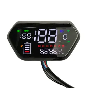 48V 60V 72V Electric Scooter Scooty Speed Instrument Meter Power Digital LED Motorcycles Display Speedometer