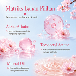 KORMESIC - Loción Corporal Glow Sakura de 500 ml con Certificación Bpom, Niacinamida, Iluminadora, para Mujer, Halal, Natural - Product Image 3