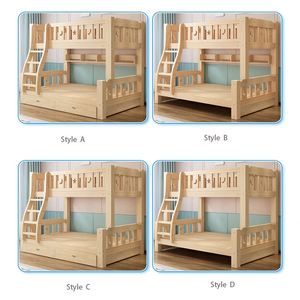 Mobili per camera da letto <span class=keywords><strong>lettino</strong></span> per bambini letti per bambini in legno massello triplo pino letto a castello in legno per bambini - Product Image 6