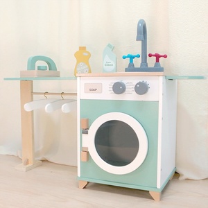<span class=keywords><strong>Giocattolo</strong></span> per Bambini in Legno Personalizzato a Forma di <span class=keywords><strong>Lavatrice</strong></span> con Copertura Antipolvere ad Asciugatura Rapida e Assorbente d'Acqua - Product Image 4