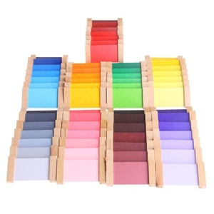 <span class=keywords><strong>Matériel</strong></span> sensoriel Montessori, boîte de tablettes d'apprentissage des couleurs, jouet en bois pour la maternelle, <span class=keywords><strong>matériel</strong></span> éducatif Montessori - Product Image 1
