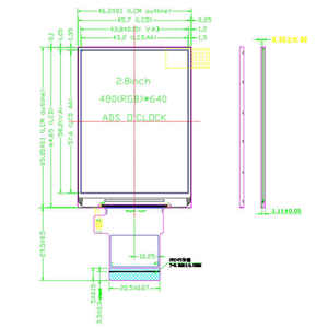 <strong>Touch</strong> <strong>Panel</strong> <strong>TFT</strong> <strong>LCD</strong> Monitor 2.8 Inch <strong>TFT</strong> <strong>Lcd</strong> <strong>Display</strong> Screen Resolution 480*640 <strong>TFT</strong> <strong>LCD</strong> Module RGB/MIPI GC9503CV - Product Image 6