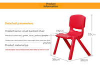 Chaises empilables peu encombrantes pour enfants, design emboîtable en plastique moulé avec siège en forme de seau pour rangement en classe et en garderie