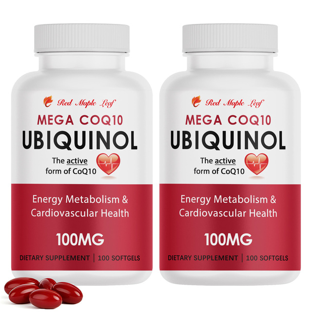 Premium Ubiquinol CoQ10 Softgels - Superior Absorption Antioxidant Formula for Cardiovascular and Vascular Wellness
